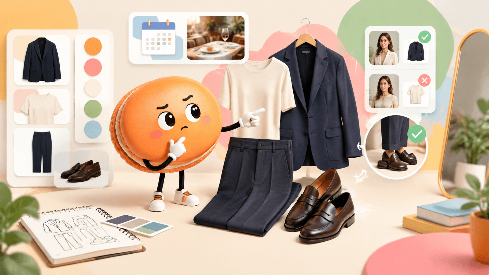 A flexible outfit for an uncertain setting