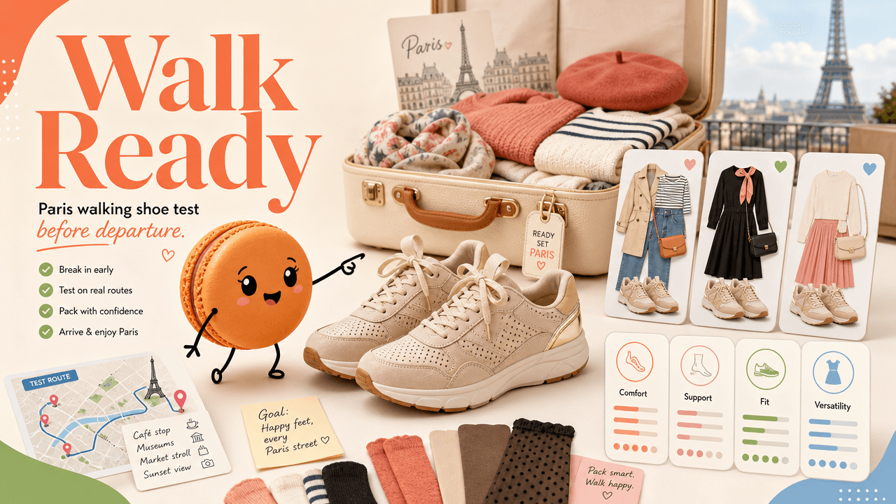 Test your walking shoes before departure