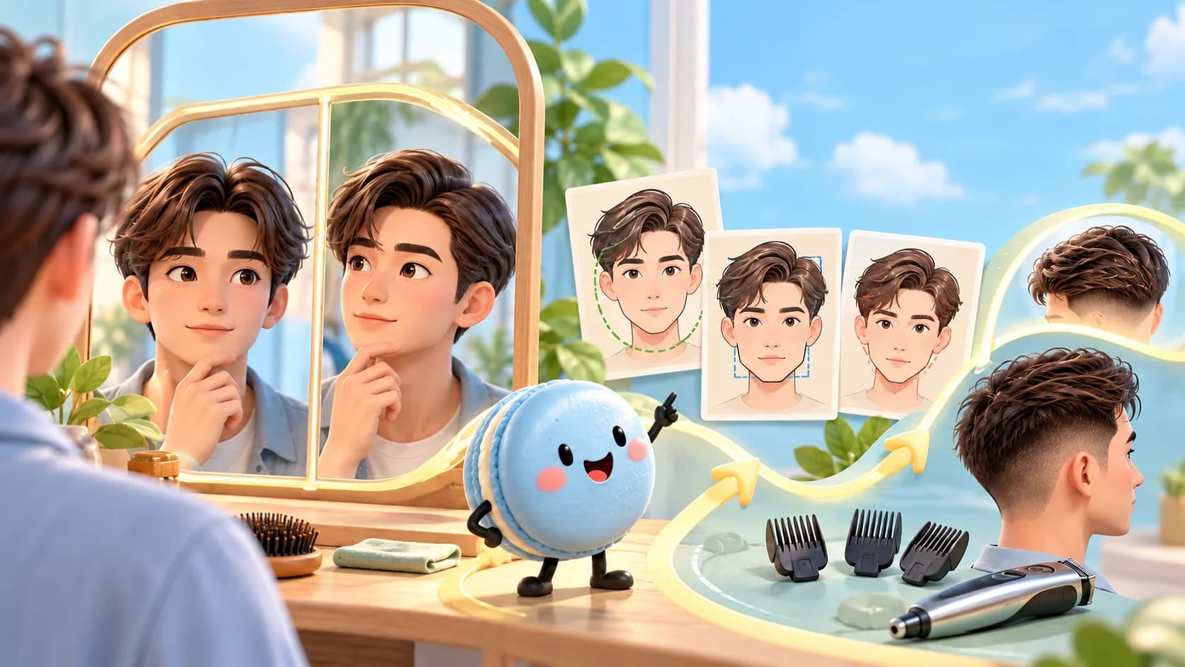 Finding the Part That Suits Your Face