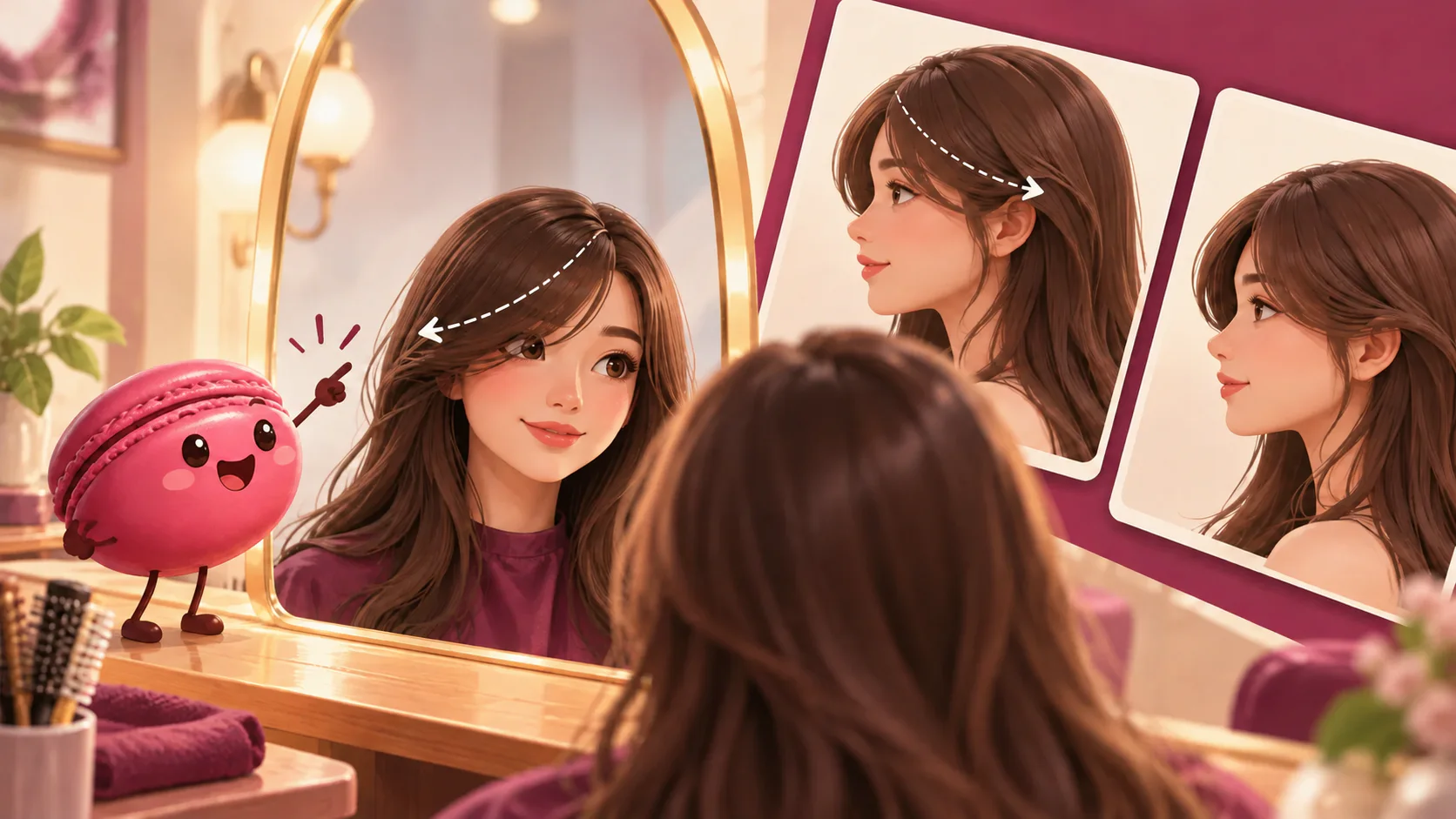Comparing a Side-Swept Fringe
