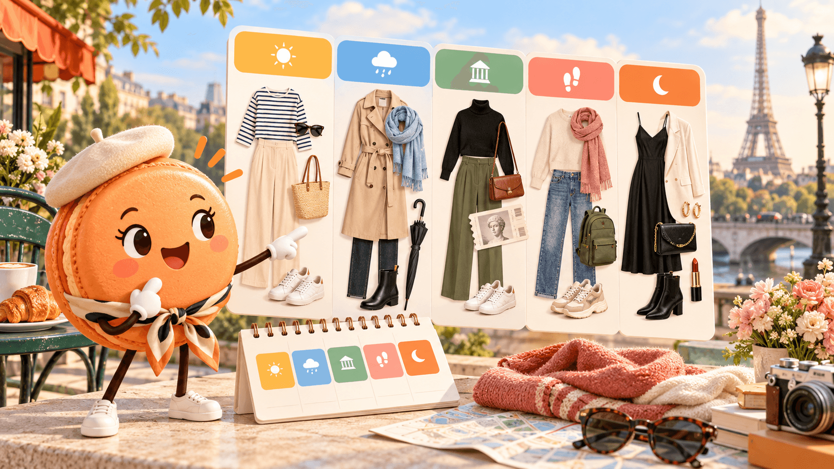 Choose clothes for your Paris itinerary
