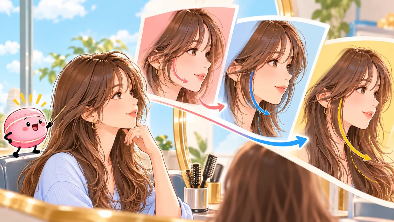 Styling It With Long Layers Underneath