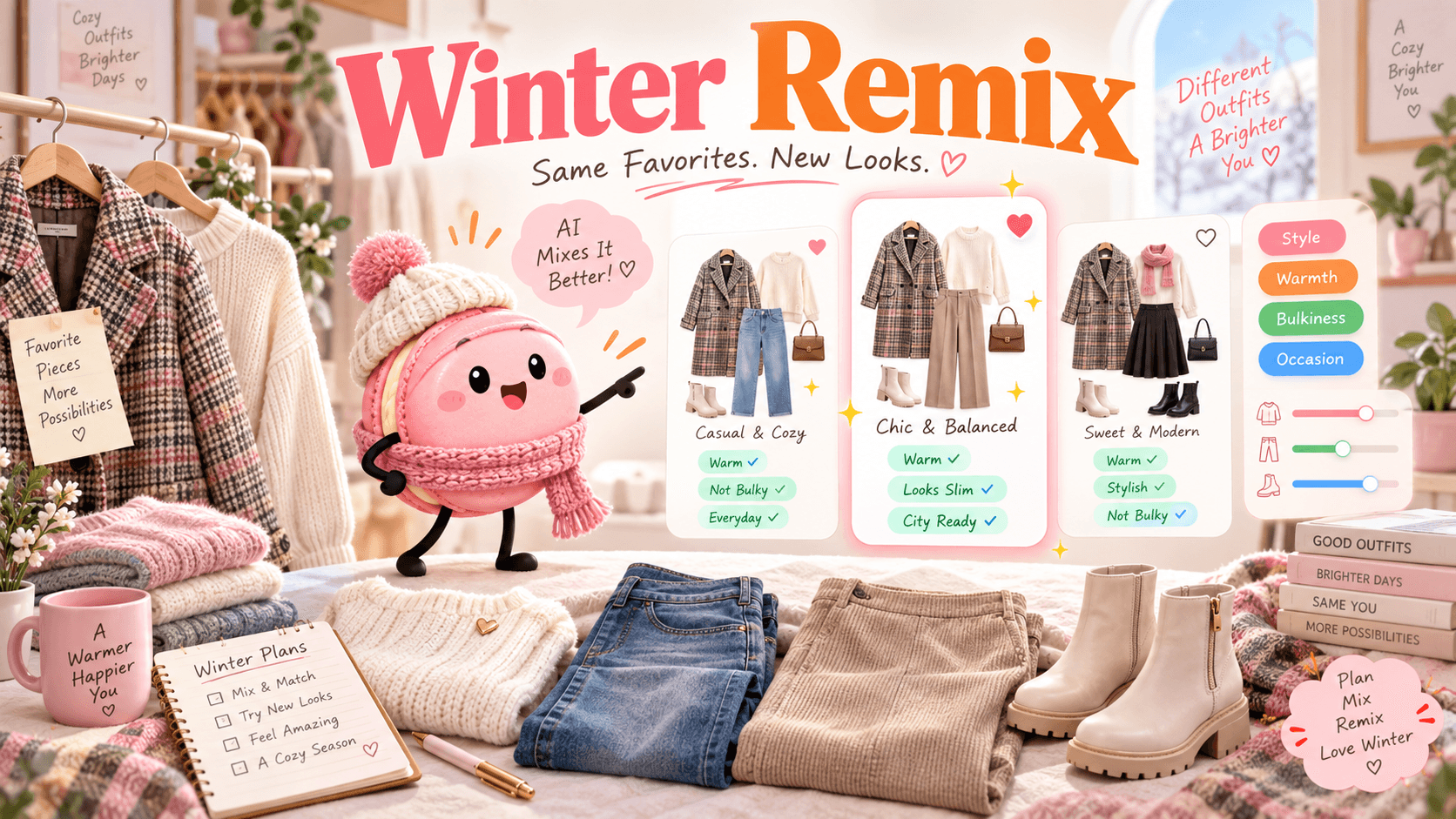 Give your winter clothes another combination