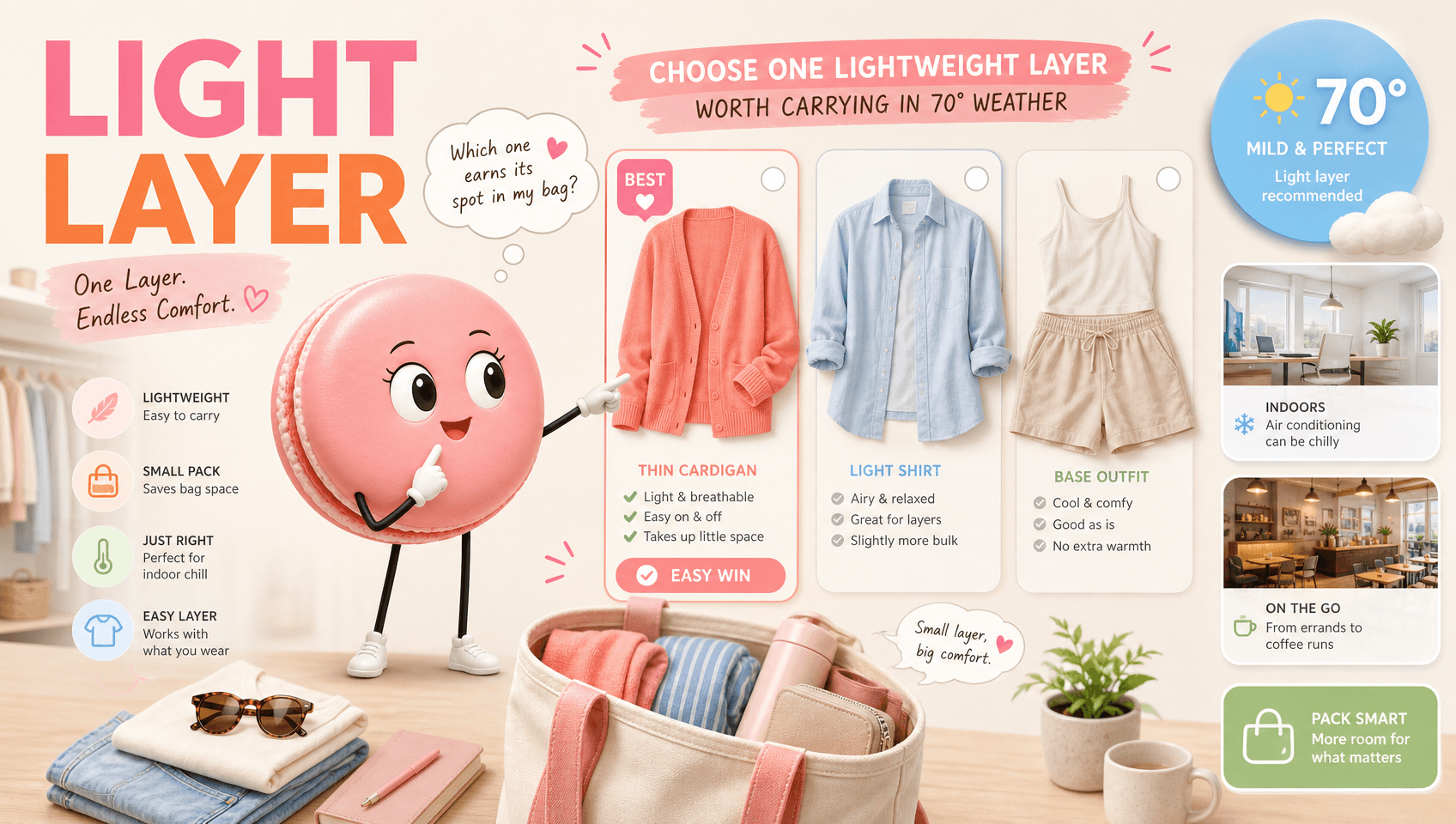 Choose one layer worth carrying