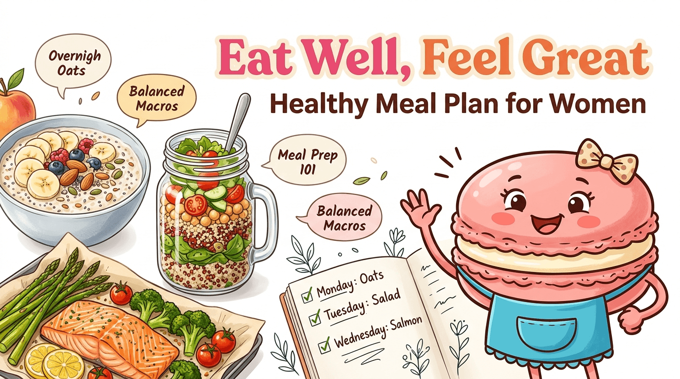 Breakfast, lunch, and dinner ideas for Women