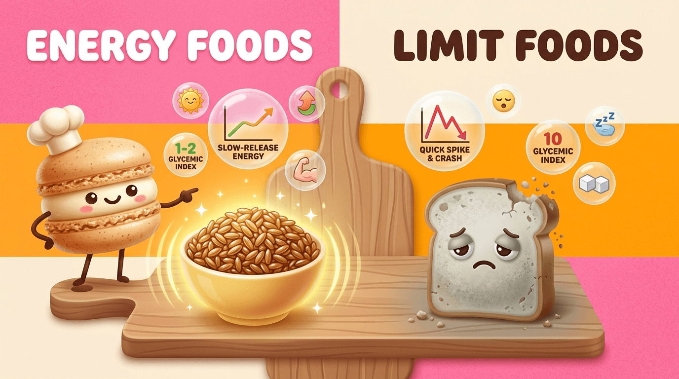 Best foods for energy vs. Foods to limit
