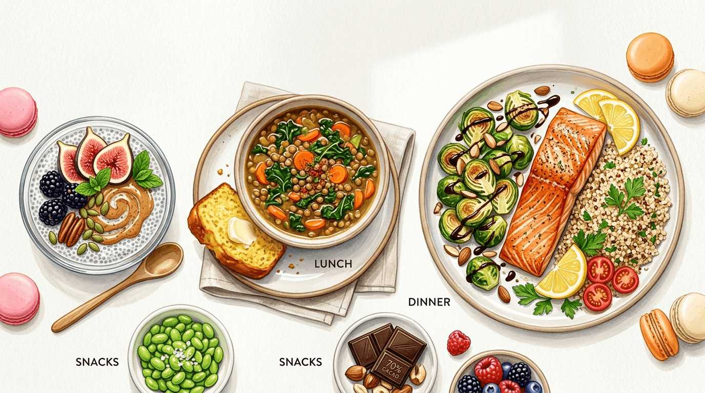 A 1-day meal plan for Dairy Free