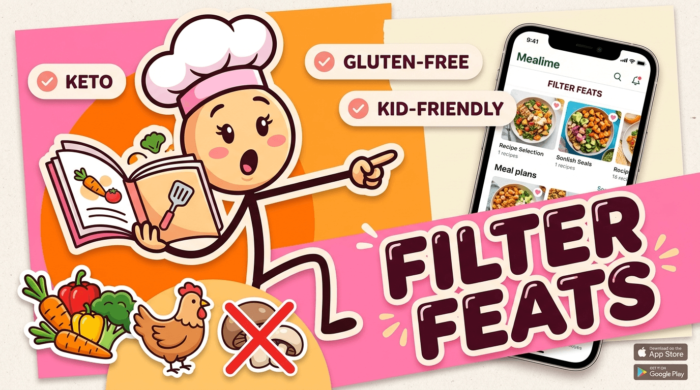 Mealime's Dietary Filter Options