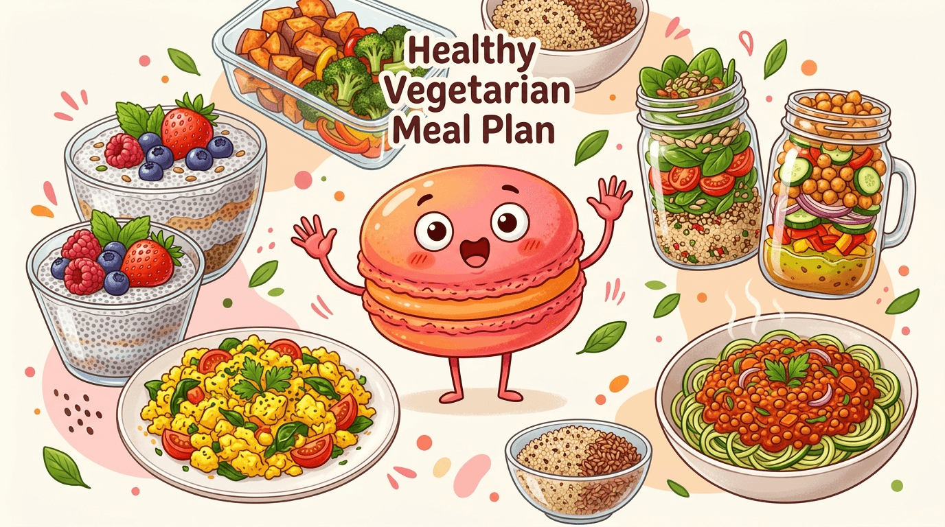 Breakfast, lunch, and dinner ideas for Vegetarians