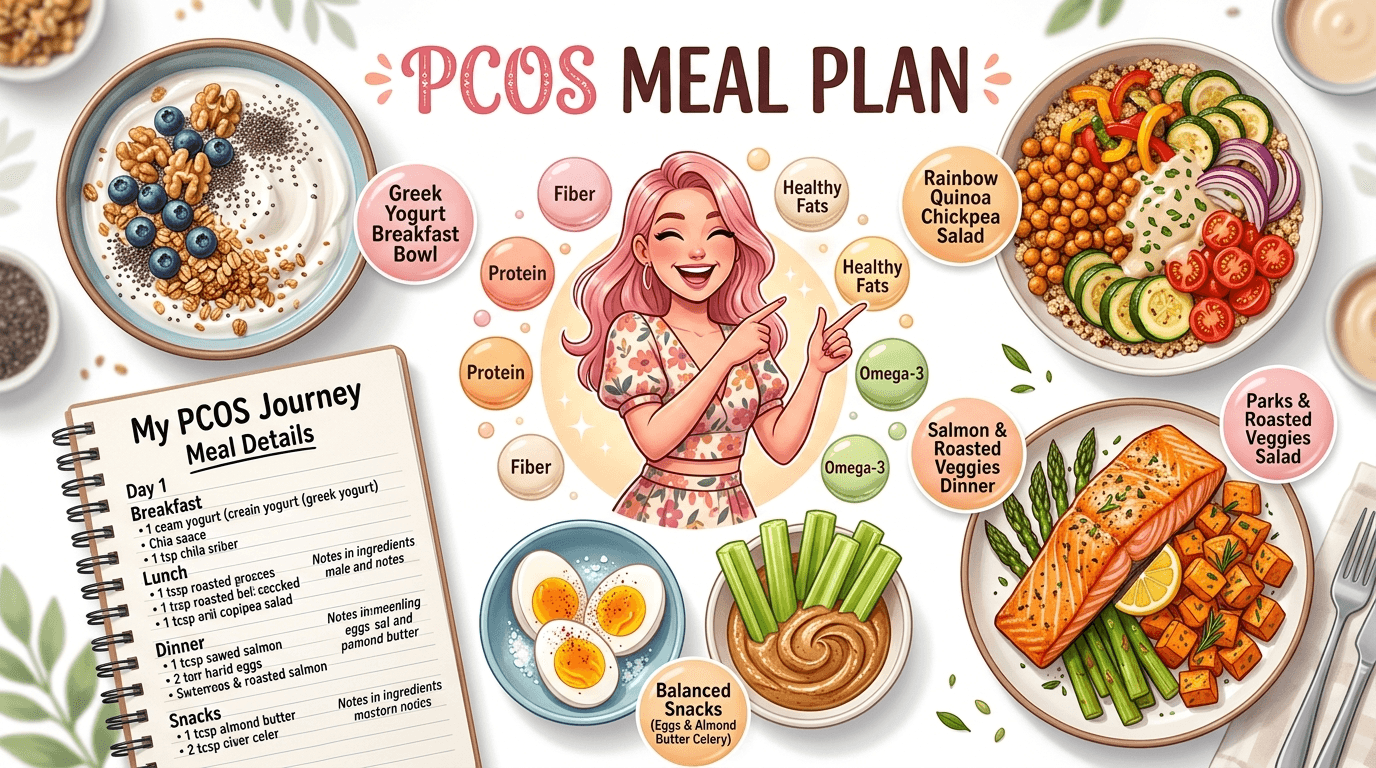 A 1-day meal plan for PCOS Diet