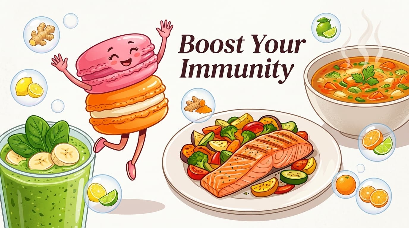 A simple one-day meal plan for immune support
