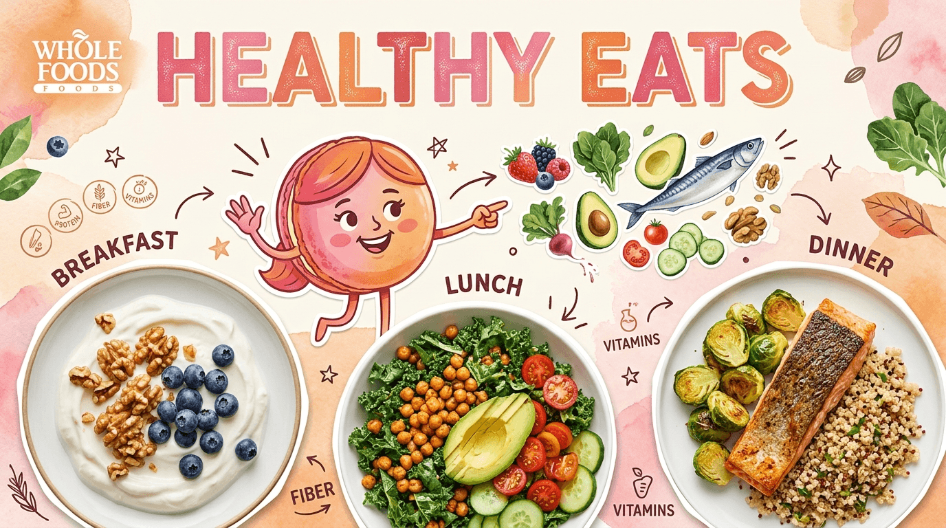 A 1-day meal plan for Whole Foods