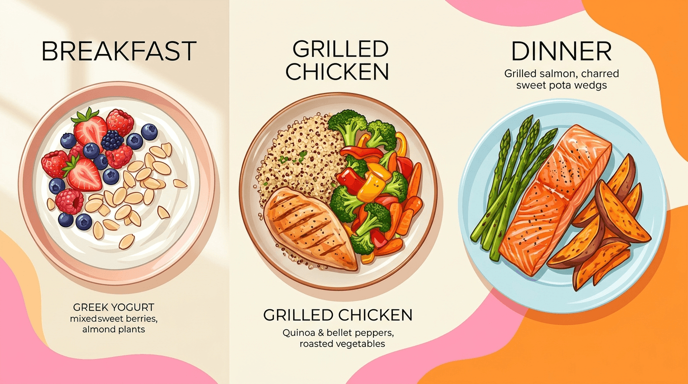 A 1-day meal plan for Intermittent Fasting