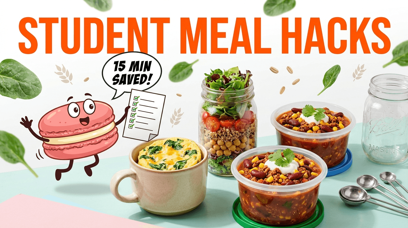 Breakfast, lunch, and dinner ideas for Students