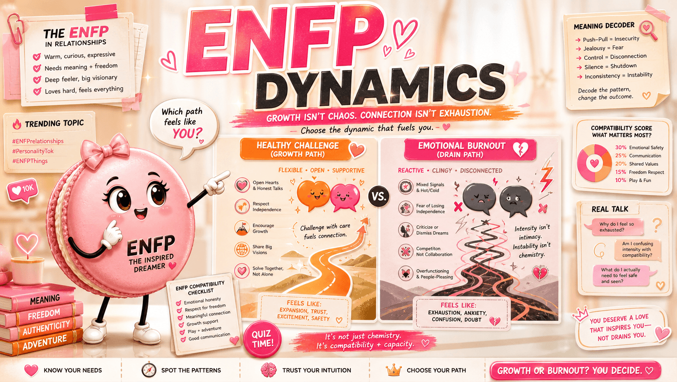 Which Relationship Dynamics Stretch ENFPs in Good Ways and Which Ones Burn Them Out