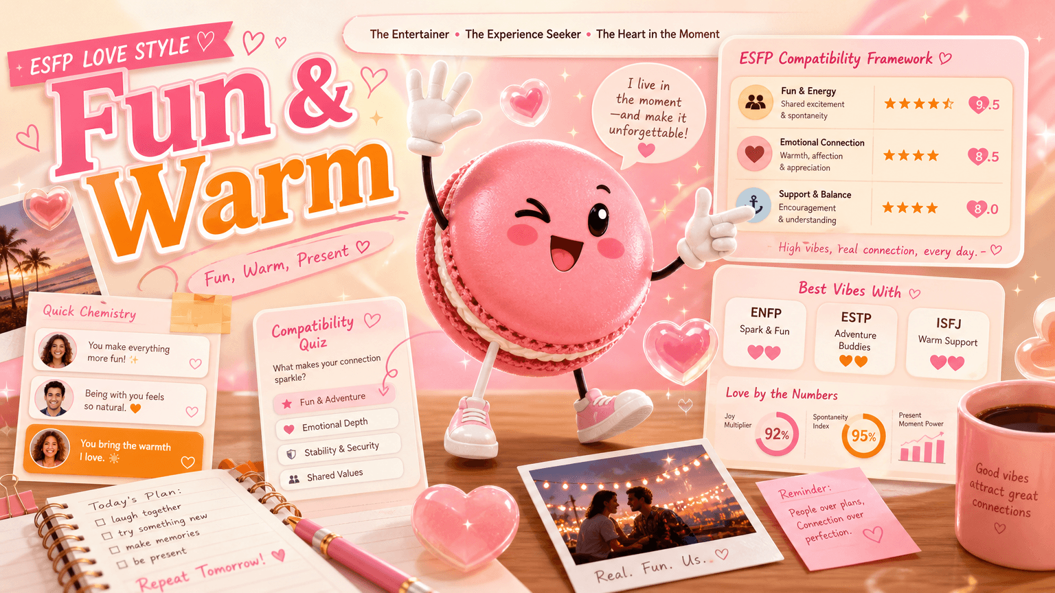 ESFP Love Style: Fun, Warm, and Present