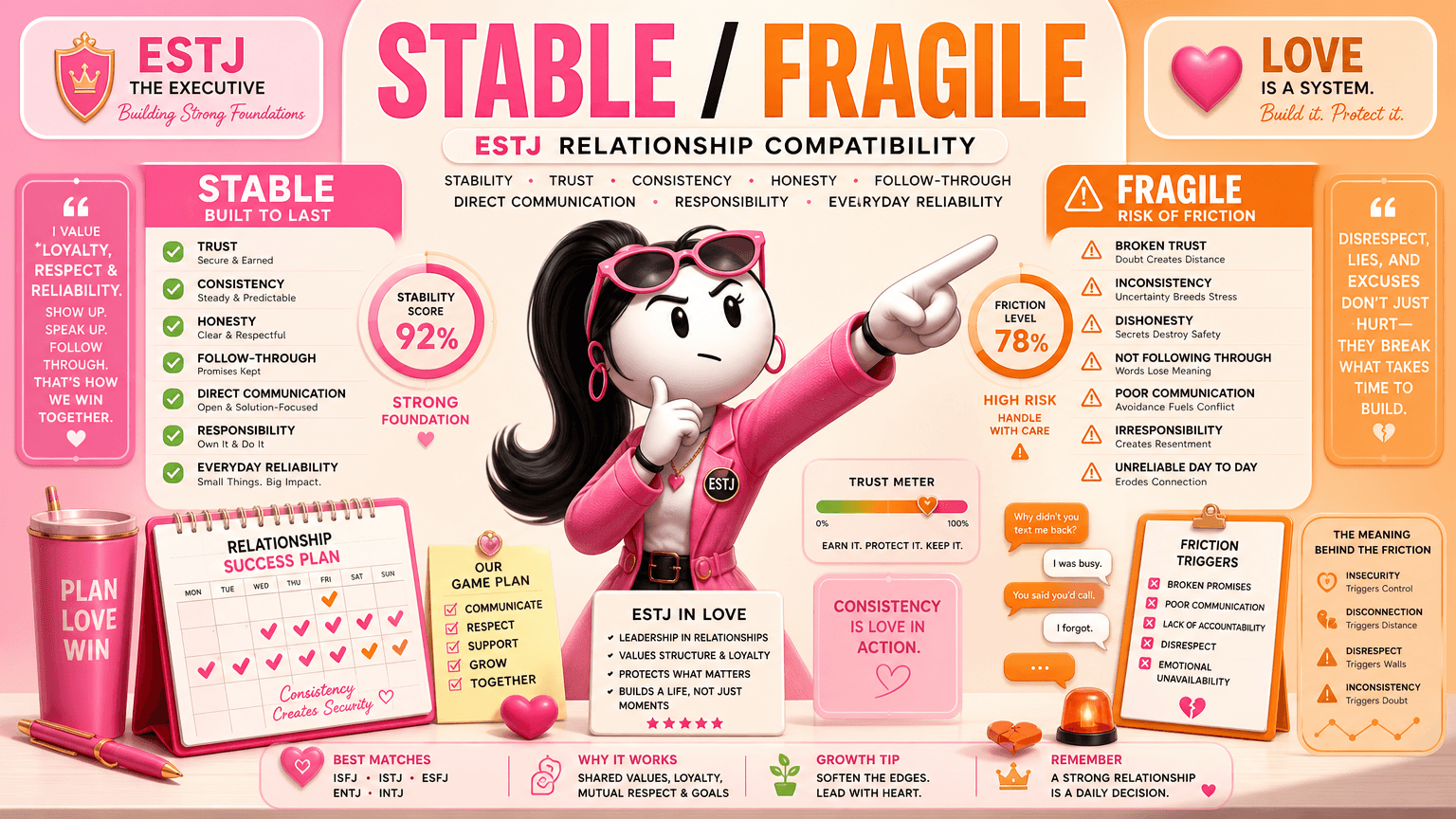 Which Relationship Dynamics Support ESTJ Stability and Which Ones Create Friction