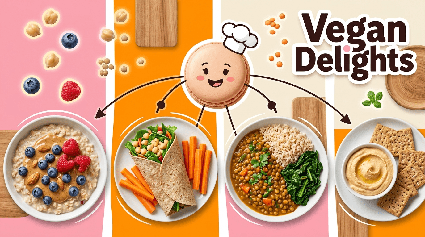 A 1-day meal plan for Vegan