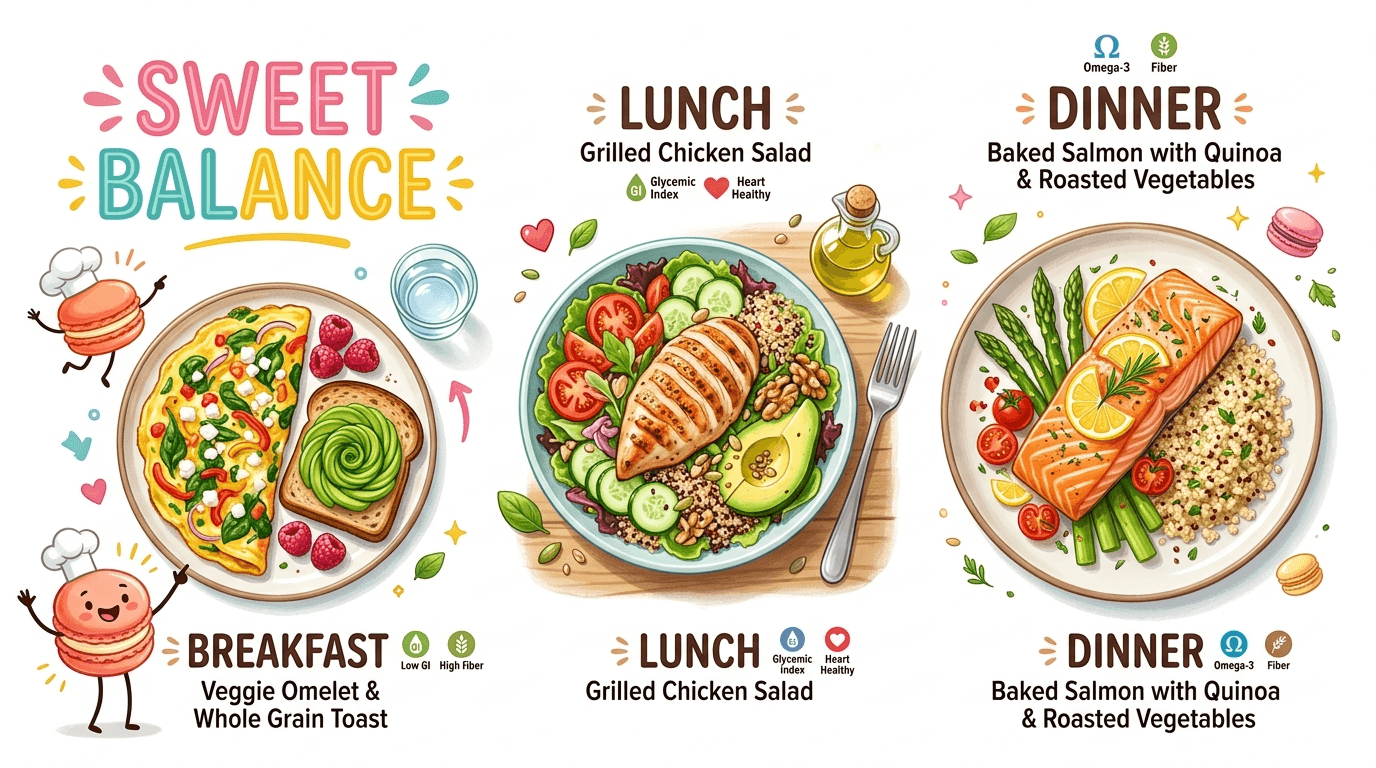 Breakfast, lunch, and dinner ideas for People With Diabetes