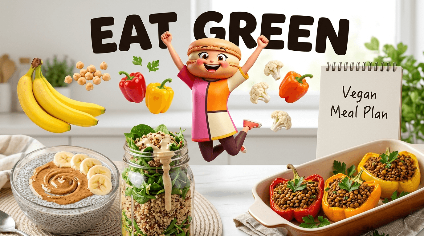 Breakfast, lunch, and dinner ideas for Vegans