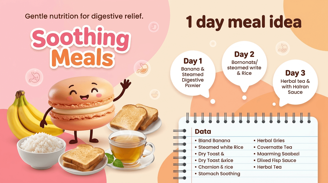 A Simple 1-Day Meal Idea for Stomach Pain