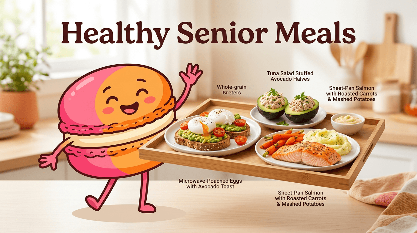 Breakfast, lunch, and dinner ideas for Seniors