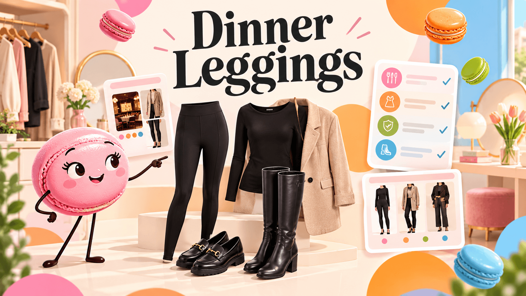 Turn the chosen base into a dinner outfit