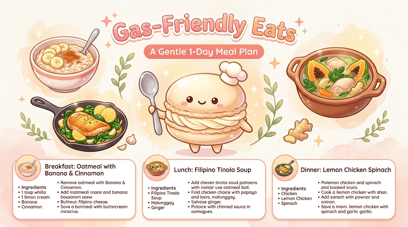 A simple 1-day meal idea for gas