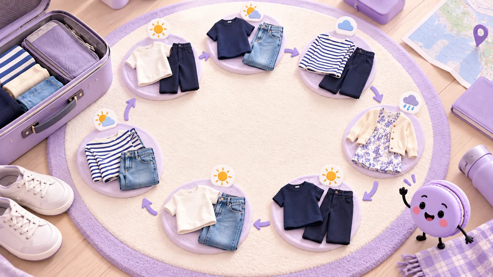 A Sample Week of Outfit Combinations