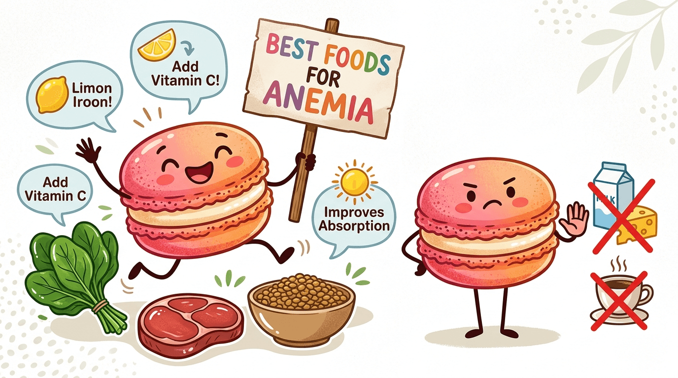 Best foods for Anemia vs Foods to Limit