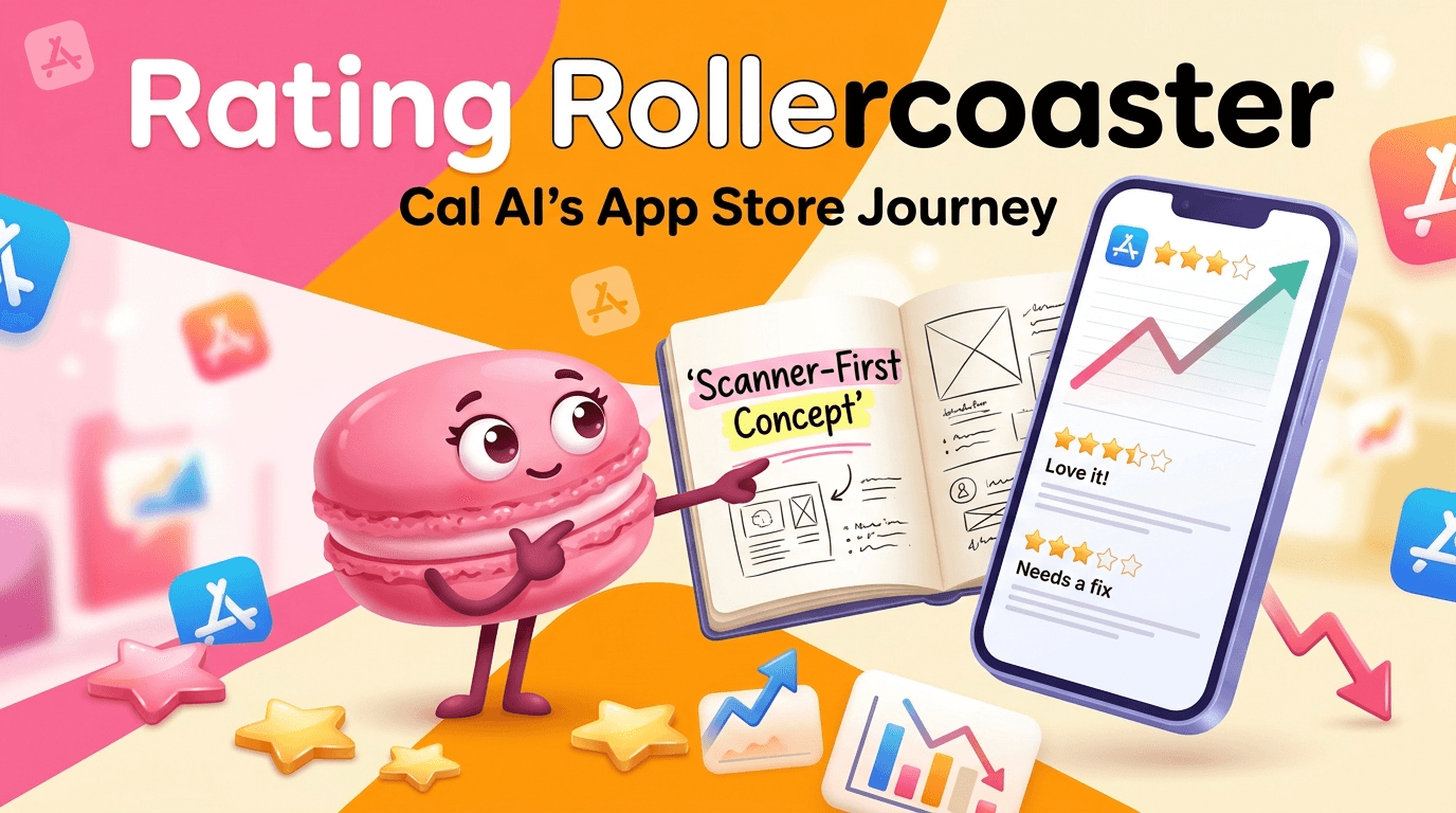 Cal AI's App Store Rating Over Time