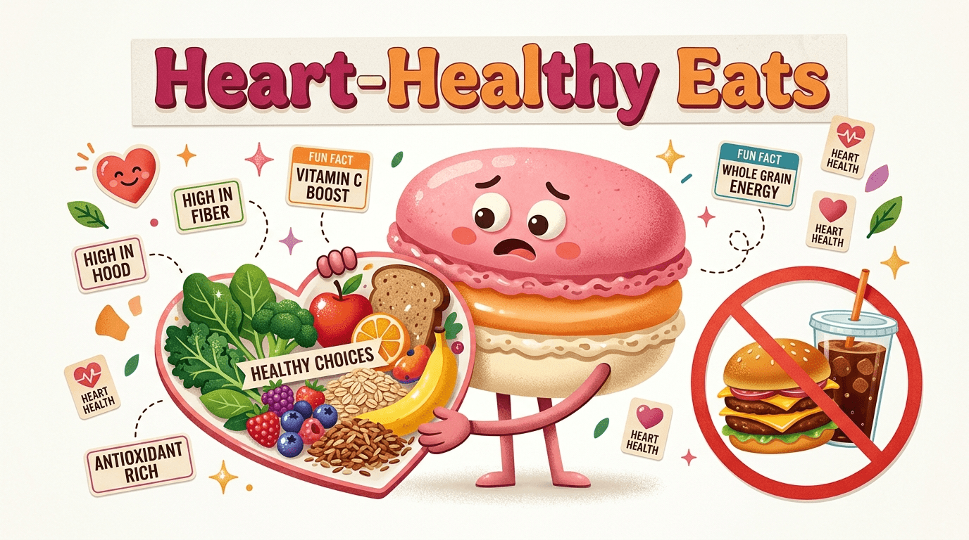 What foods should I limit for heart health?