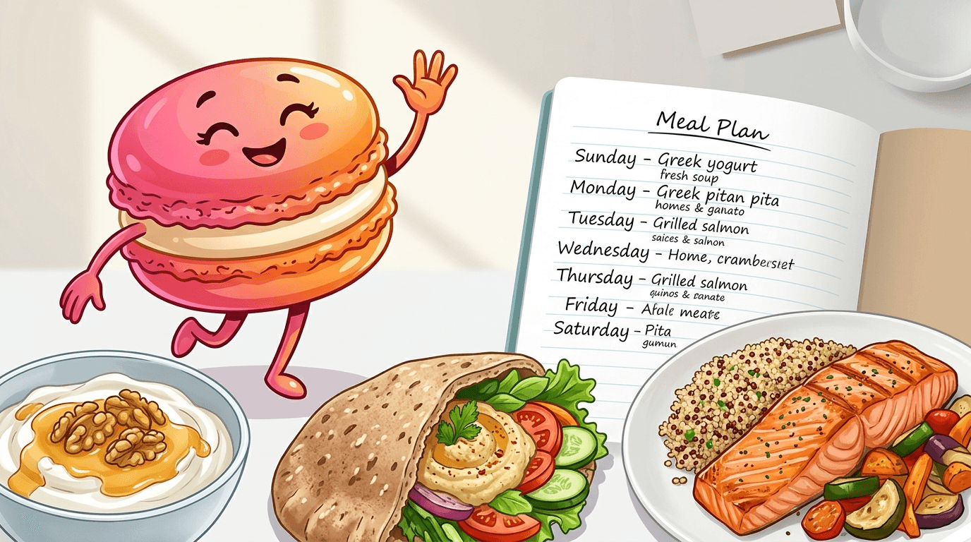 A 1-day meal plan for Mediterranean