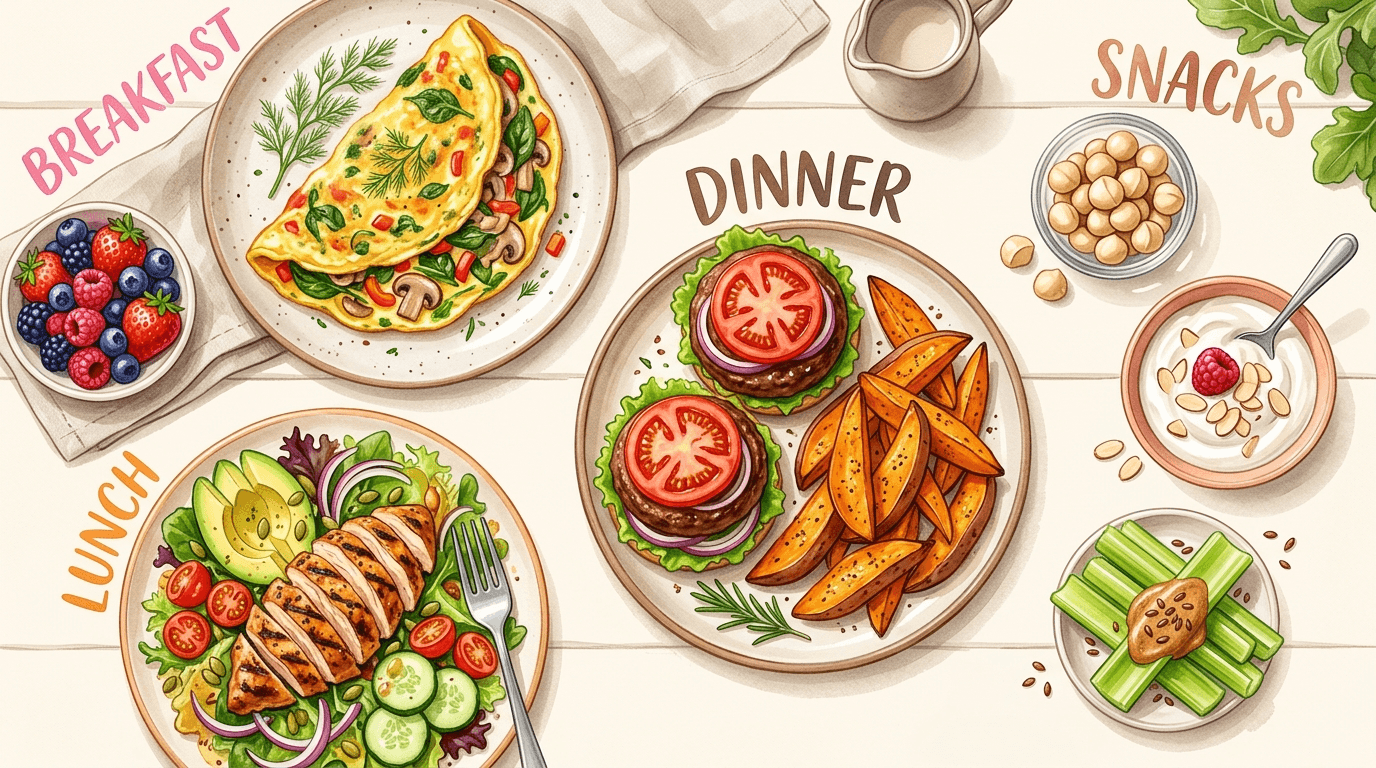 A 1-day meal plan for Paleo