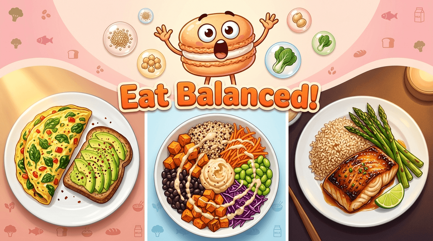 A 1-day meal plan for Balanced Diet