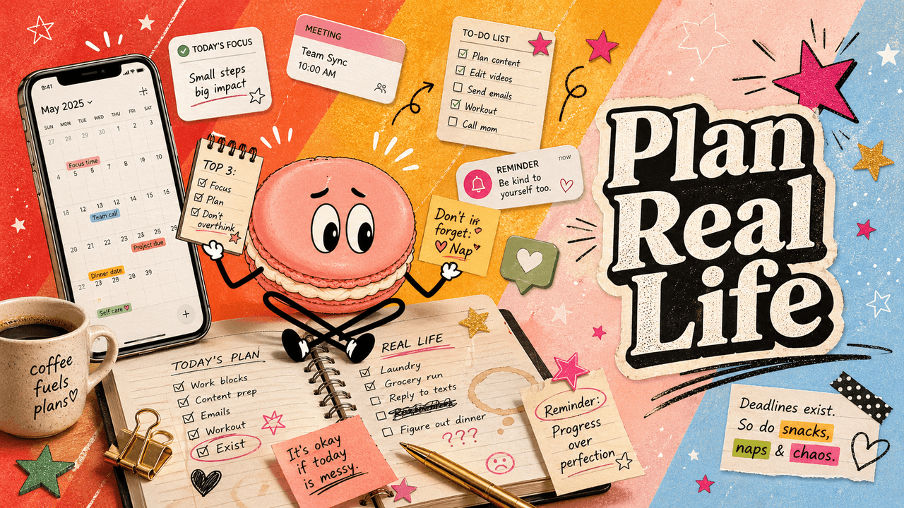 Digital Monthly Planner for Real-Life Planning