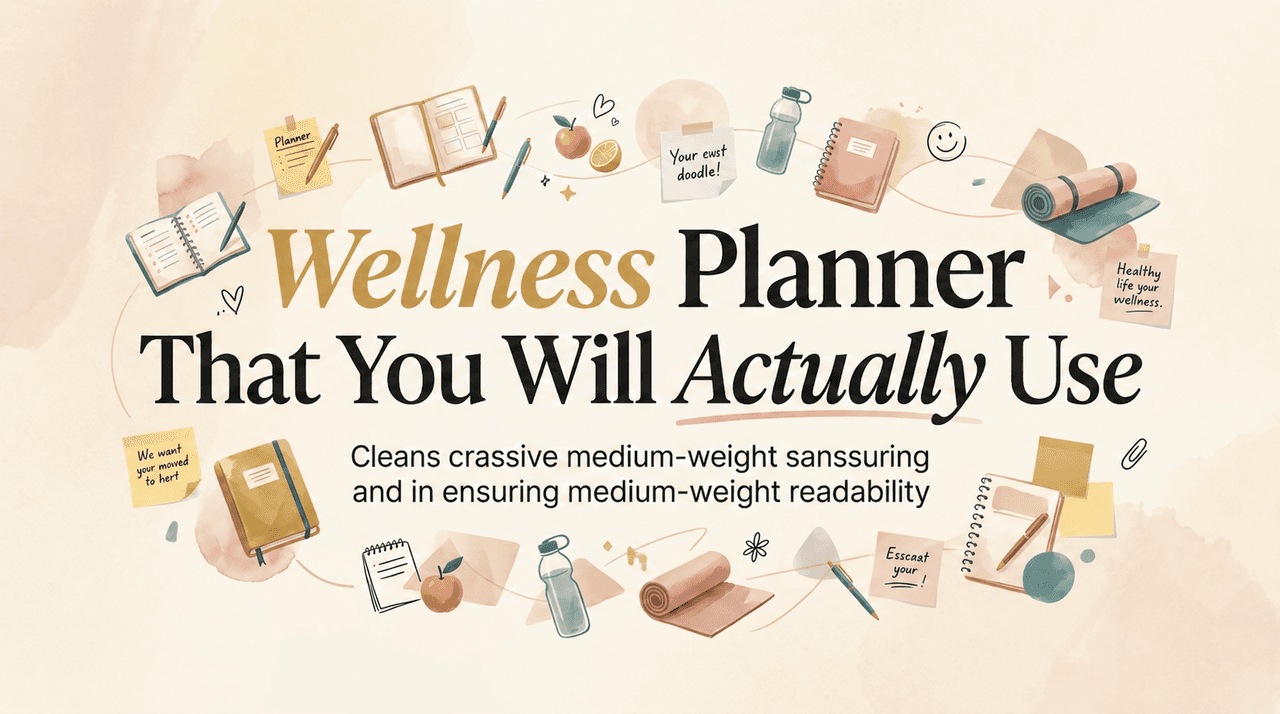 Wellness Planner That You Will Actually Use