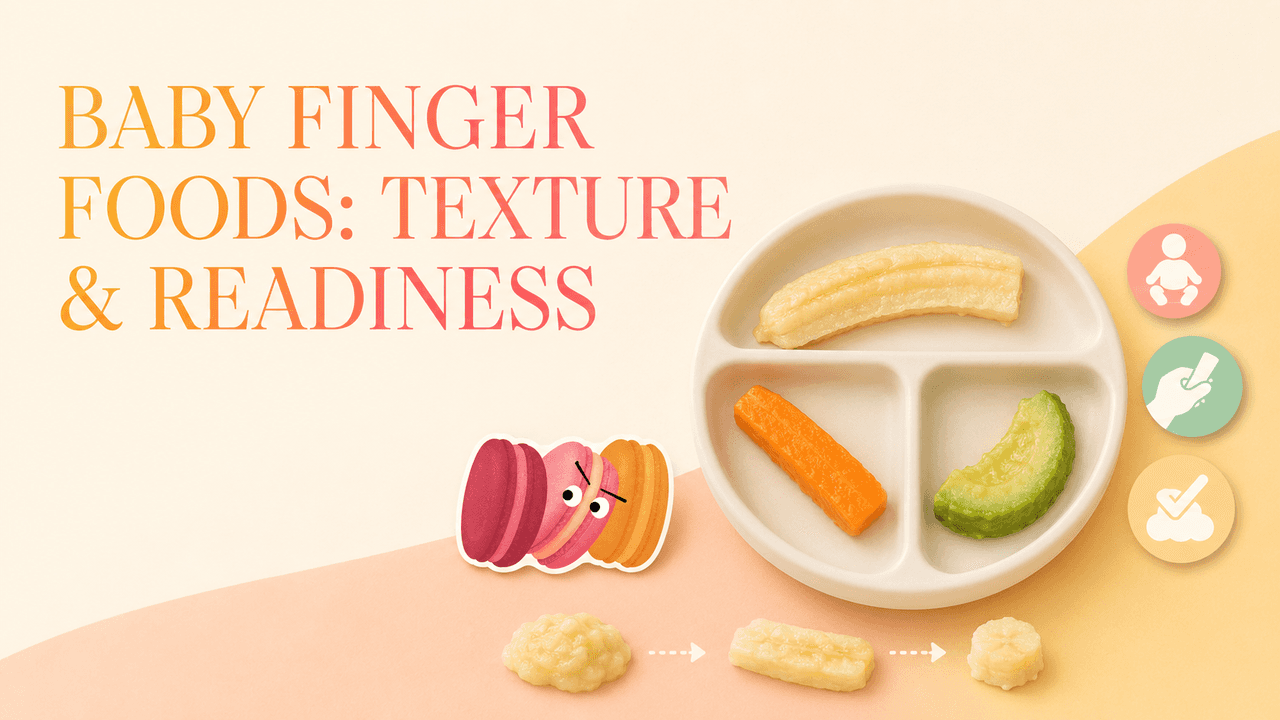 Baby Finger Foods: Track Texture and Readiness Safely