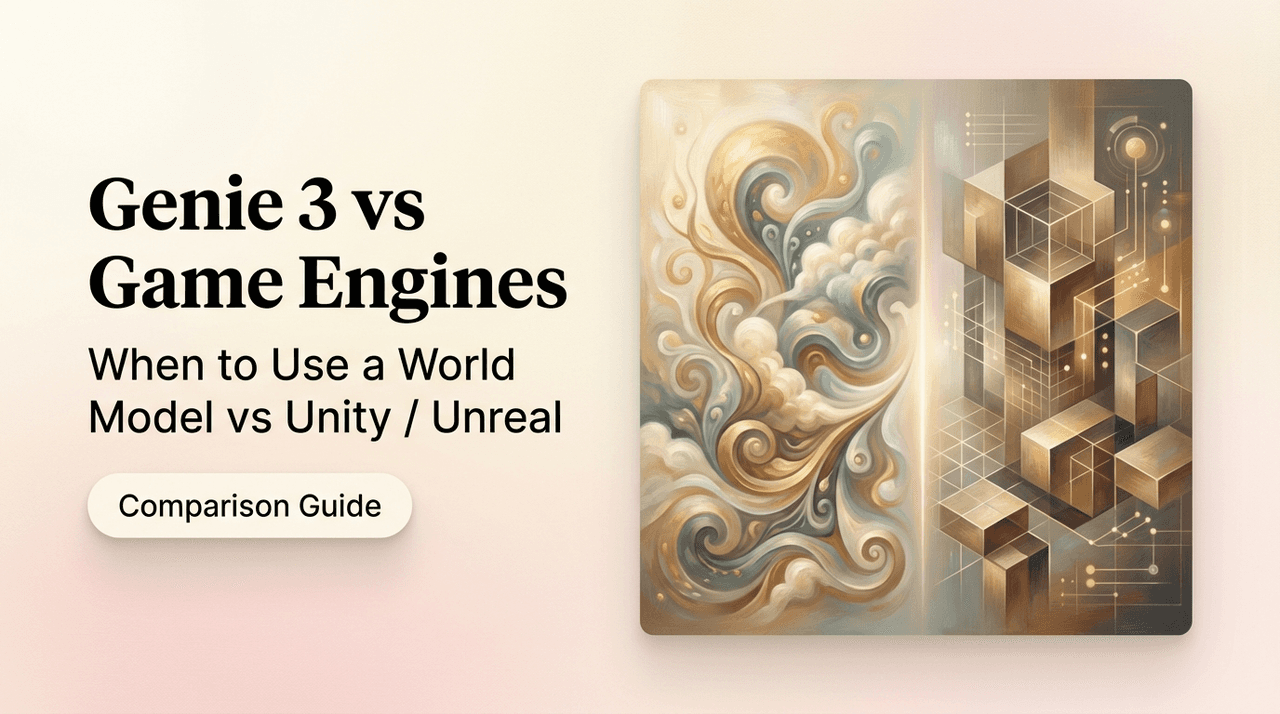 Genie 3 vs Game Engines: When to Use a World Model vs Unity/Unreal