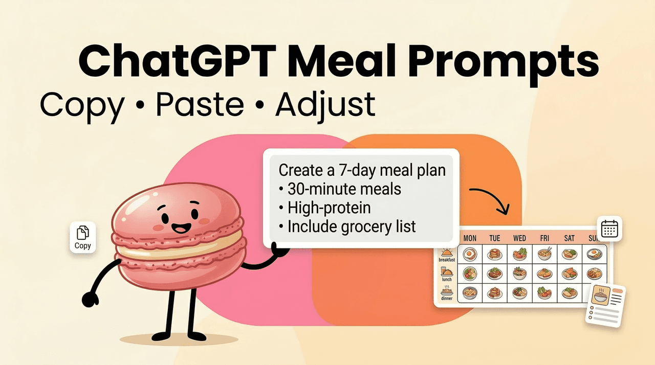 Best ChatGPT Prompts for Meal Planning: Copy, Paste, Adjust