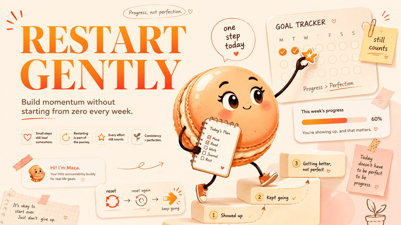 Goal Tracker for People Who Keep Restarting