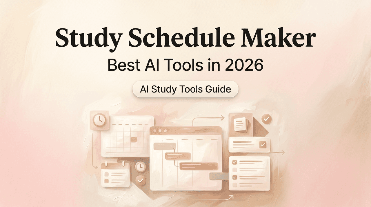 Study Schedule Maker: Best AI Tools in 2026