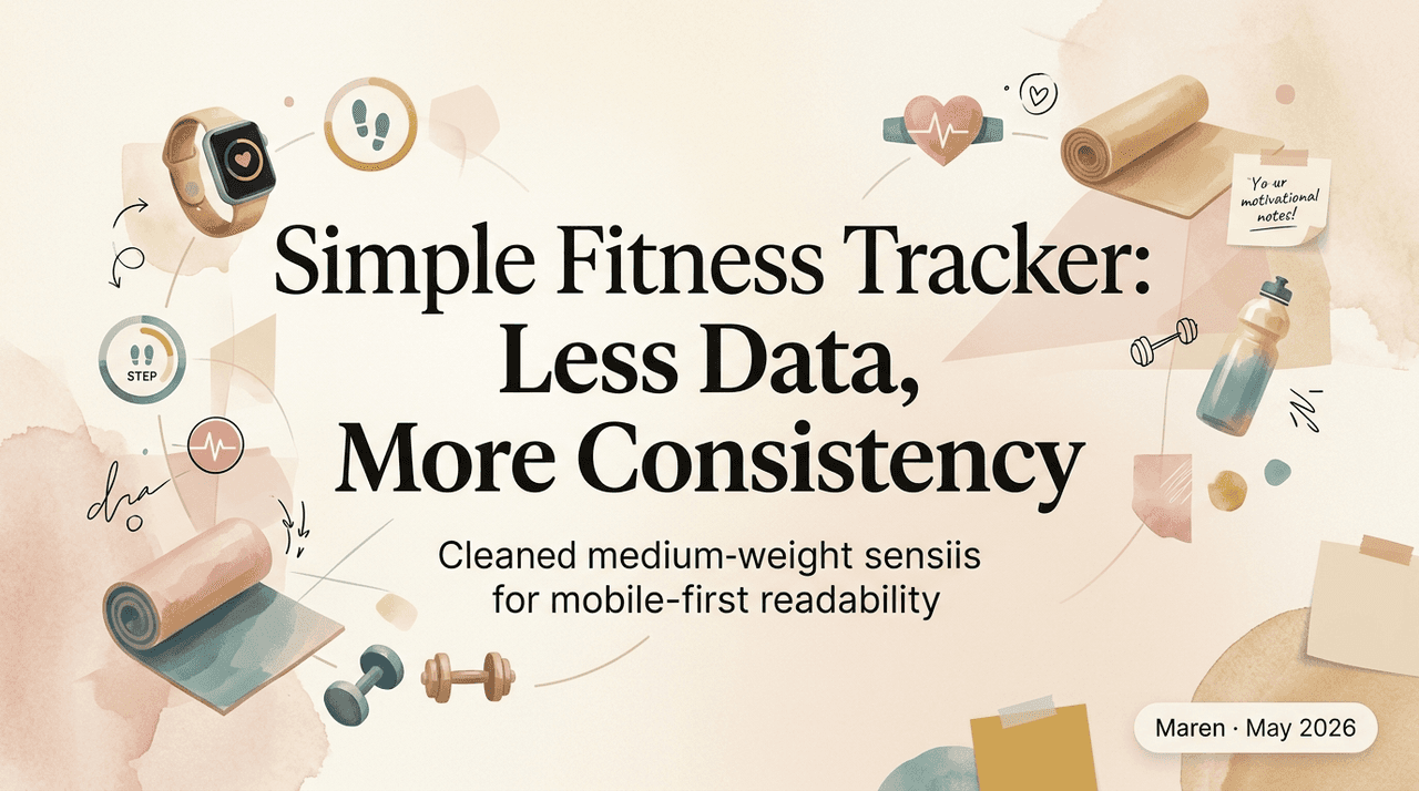 Simple Fitness Tracker: Less Data, More Consistency