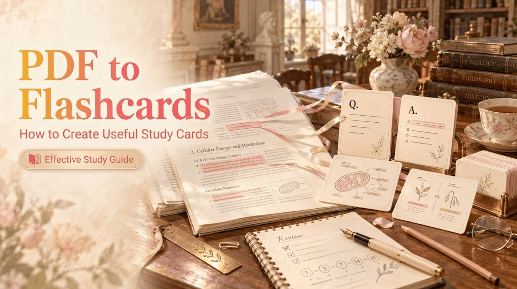 PDF to Flashcards: How to Create Useful Study Cards