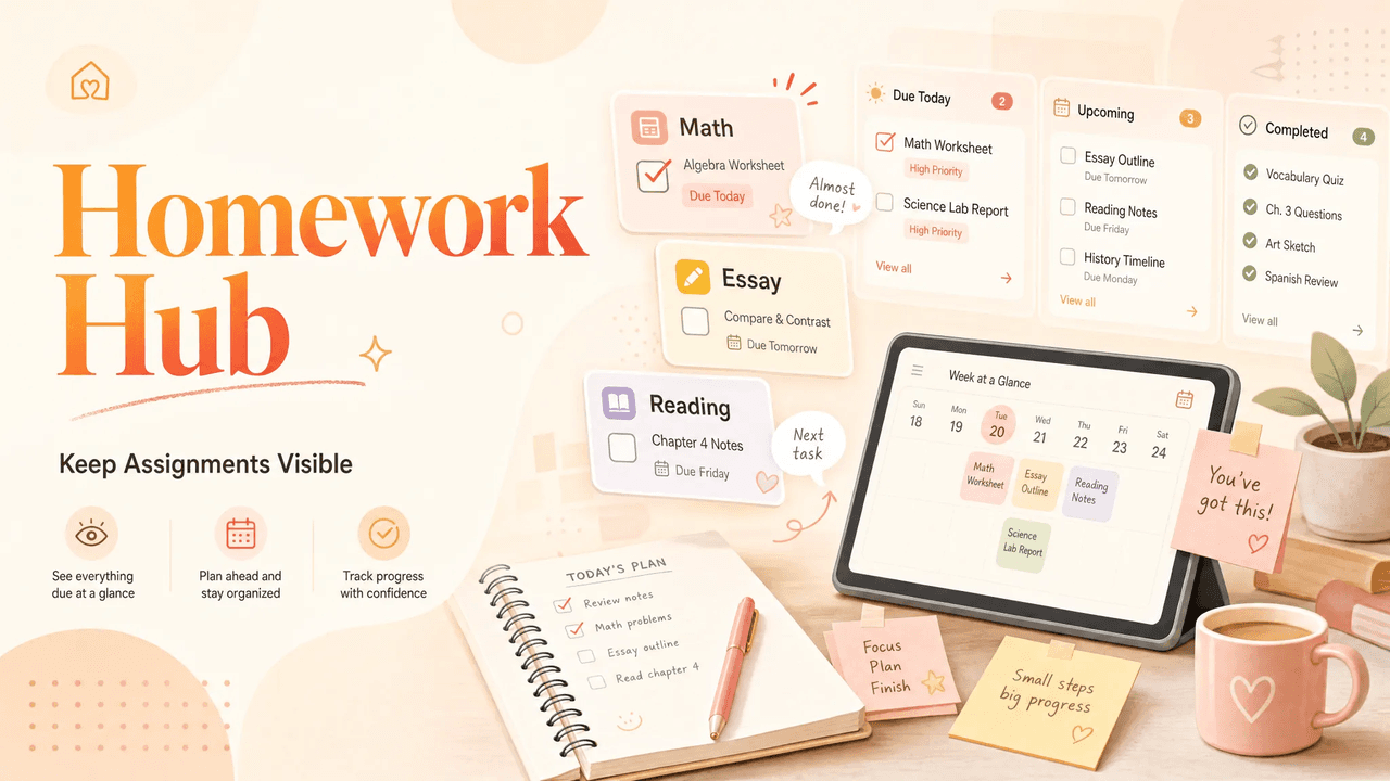 Homework Tracker: Keep Assignments Visible