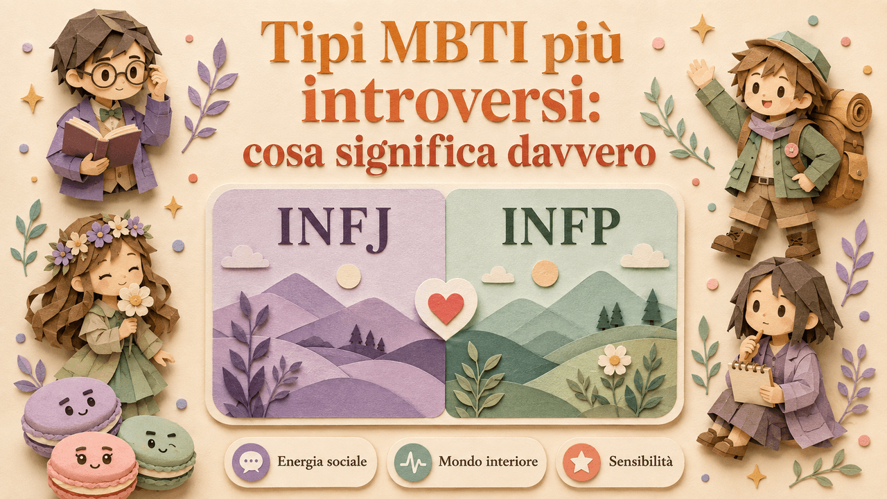 Tipi MBTI più introversi: cosa significa davvero