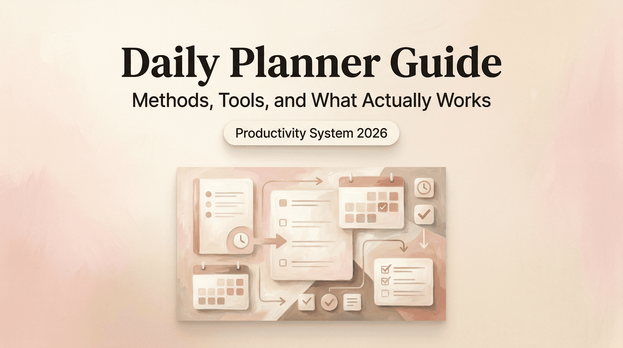 Daily Planner Guide: Methods, Tools, and What Actually Works