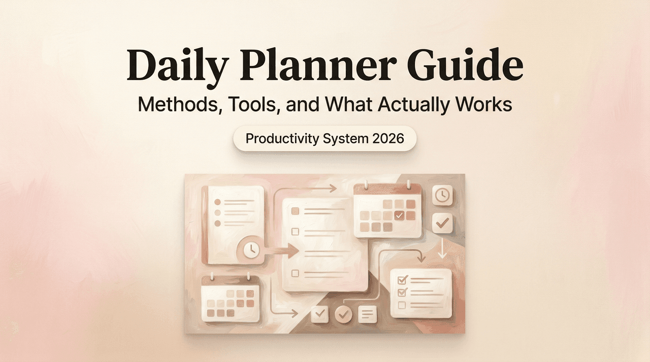 Daily Planner Guide: Methods, Tools, and What Actually Works