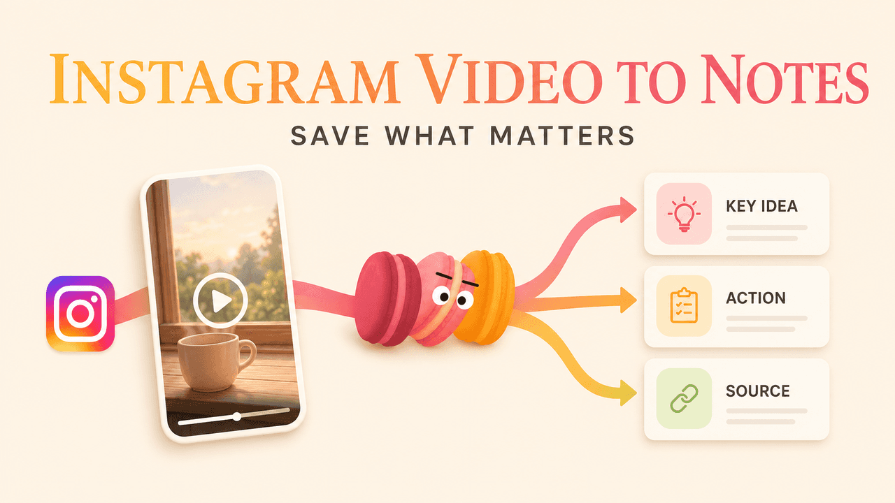 How to Turn Instagram Videos Into Notes