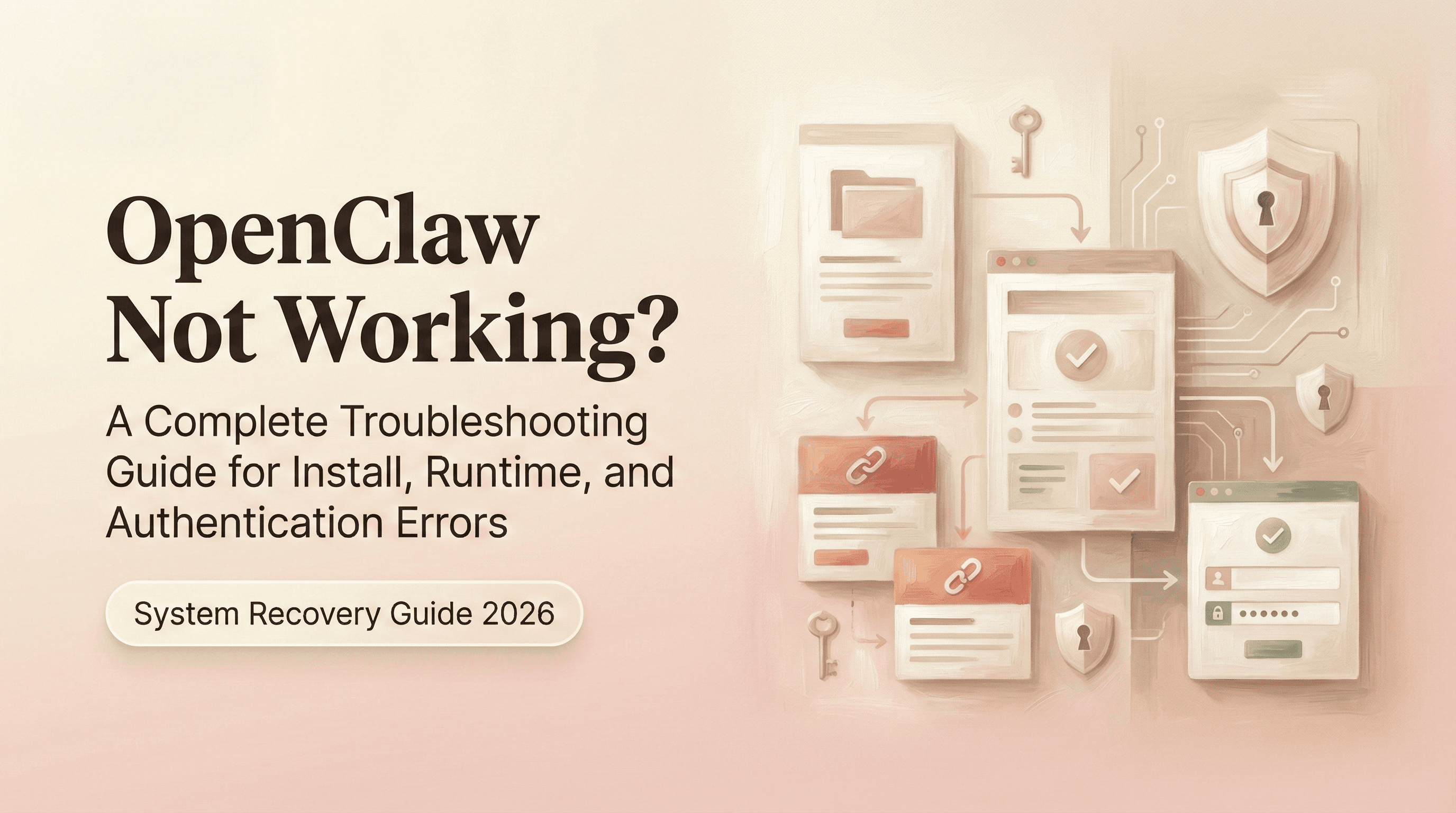 OpenClaw Not Working? Start Here, Then Go Straight to Your Fix